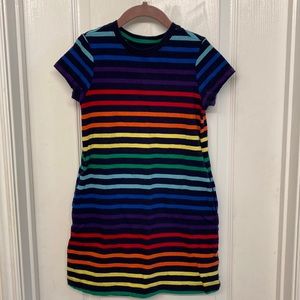 Kid’s rainbow 🌈 t-shirt dress with pockets!